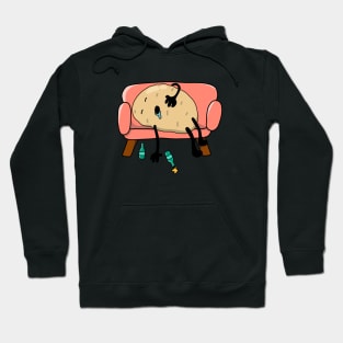 Funny Couch Potato Cartoon Hoodie